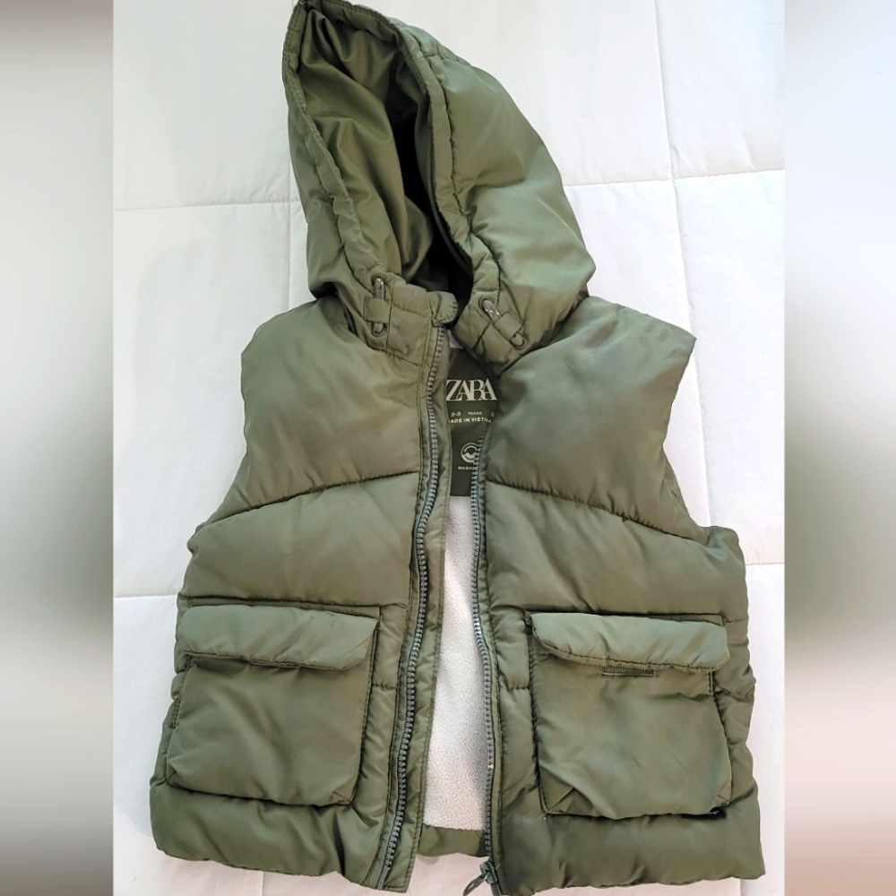 Zara Olive Vest